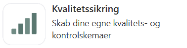 Kvalitetssikring appen i Xena
